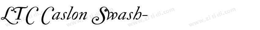 LTC Caslon Swash字体转换